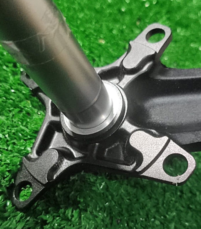PEDIVELA ROBOTIK 3 PÇS 152MM BCD 104 MM EIXO 24MM PRETO FOSCO — foto 5