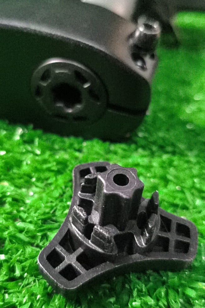 PEDIVELA ROBOTIK 3 PÇS 165MM BCD 104 MM EIXO 24MM PRETO FOSCO — foto 5